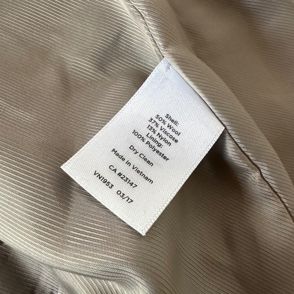 Talbots Italian Wool‎ Blazer Single Button Pleated Preppy Classic Casual Layer 4 - Picture 8 of 8
